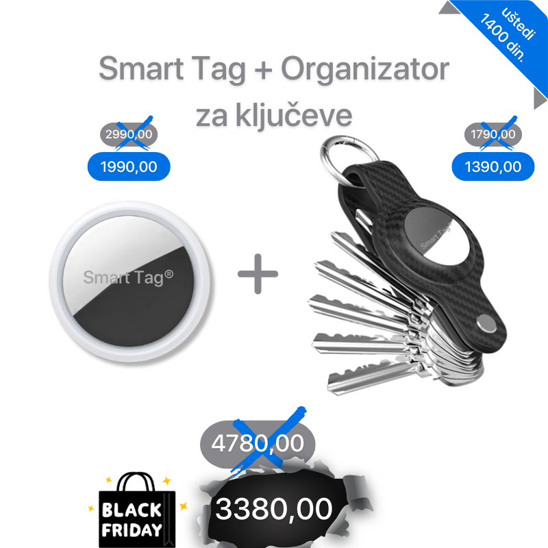 Smart Tag<sup>®</sup>2.0 Lokator + Kožni organizator za ključeve KeyOrg