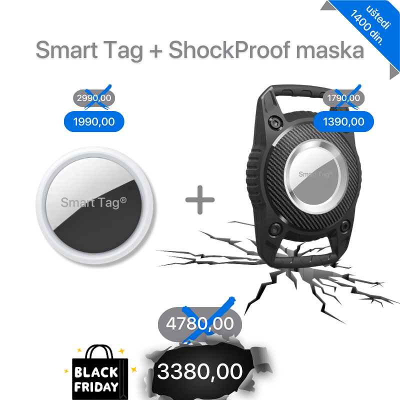Smart Tag<sup>®</sup>2.0 Lokator + Vodootporna ShockProof maska
